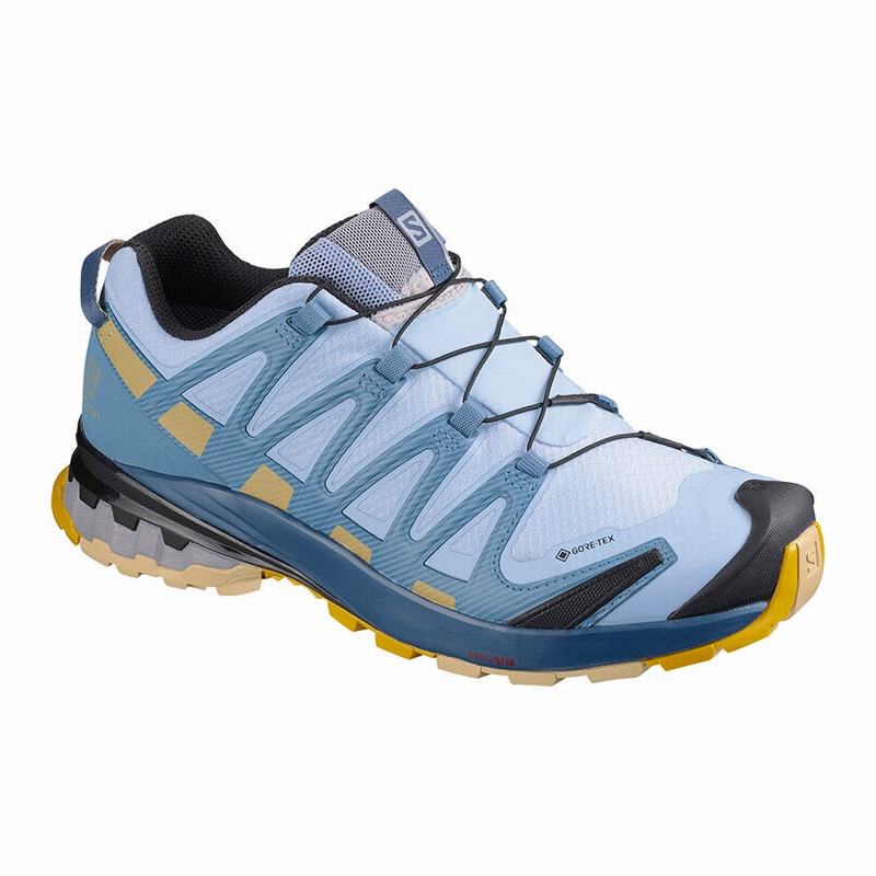 Salomon XA PRO 3D V8 GORE-TEX Zapatillas Trail Running Mujer - Azules - Colombia (26581-FHKW)